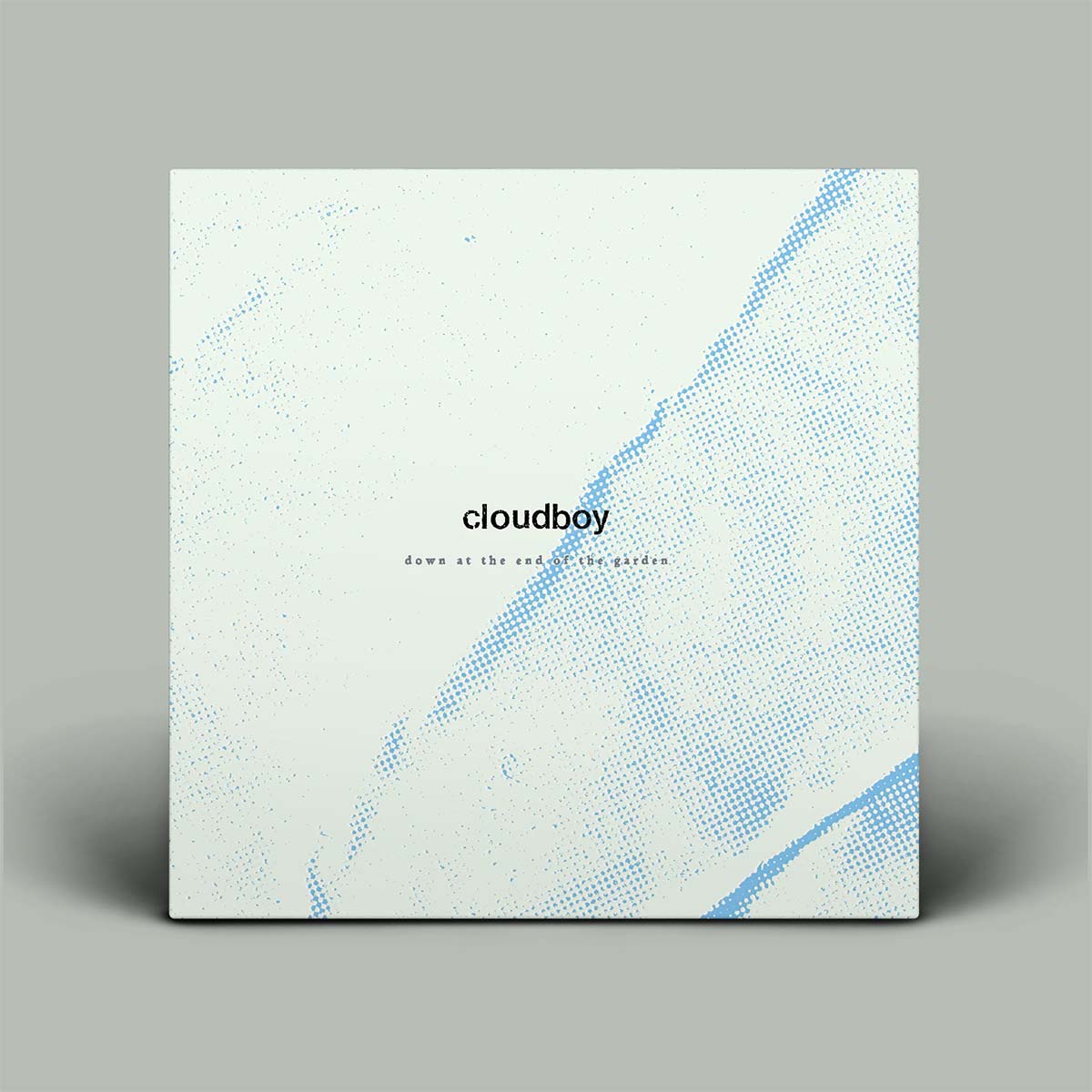 Album cover with 'cloudboy' text on a gray background