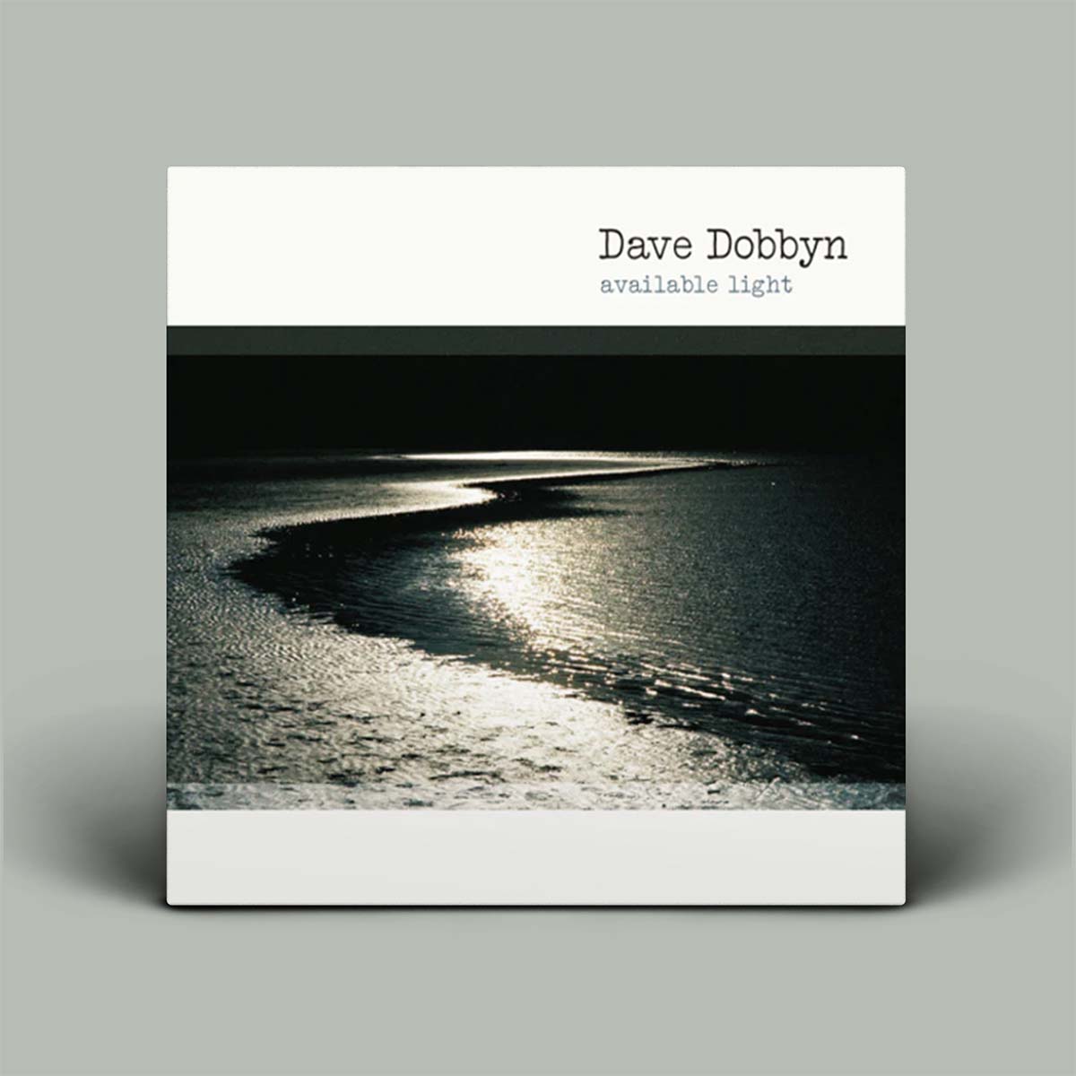 Album cover with 'Dave Dobbyn' and 'available light' text on a gray background