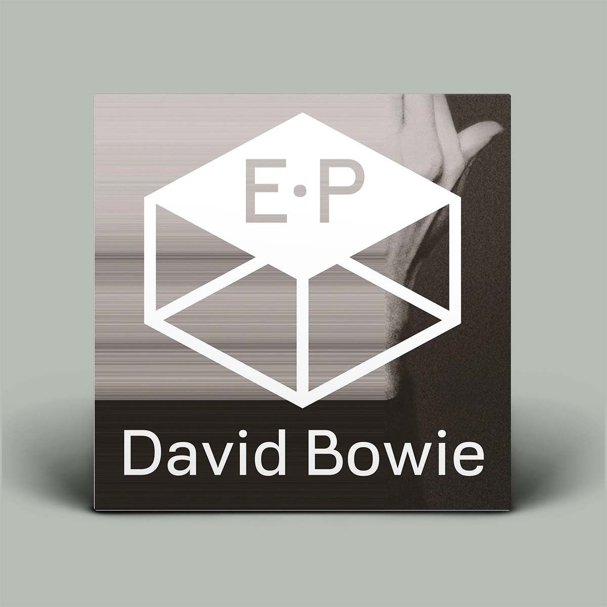 Album cover for David Bowie's E.P. with geometric design and text.