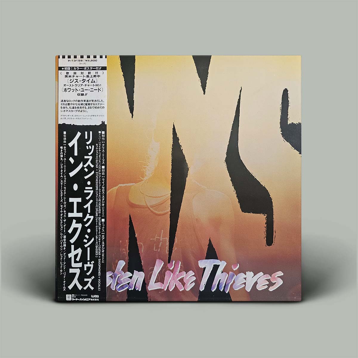 Album cover of 'Hidden Like Thieves' with silhouette design and text on a gray background