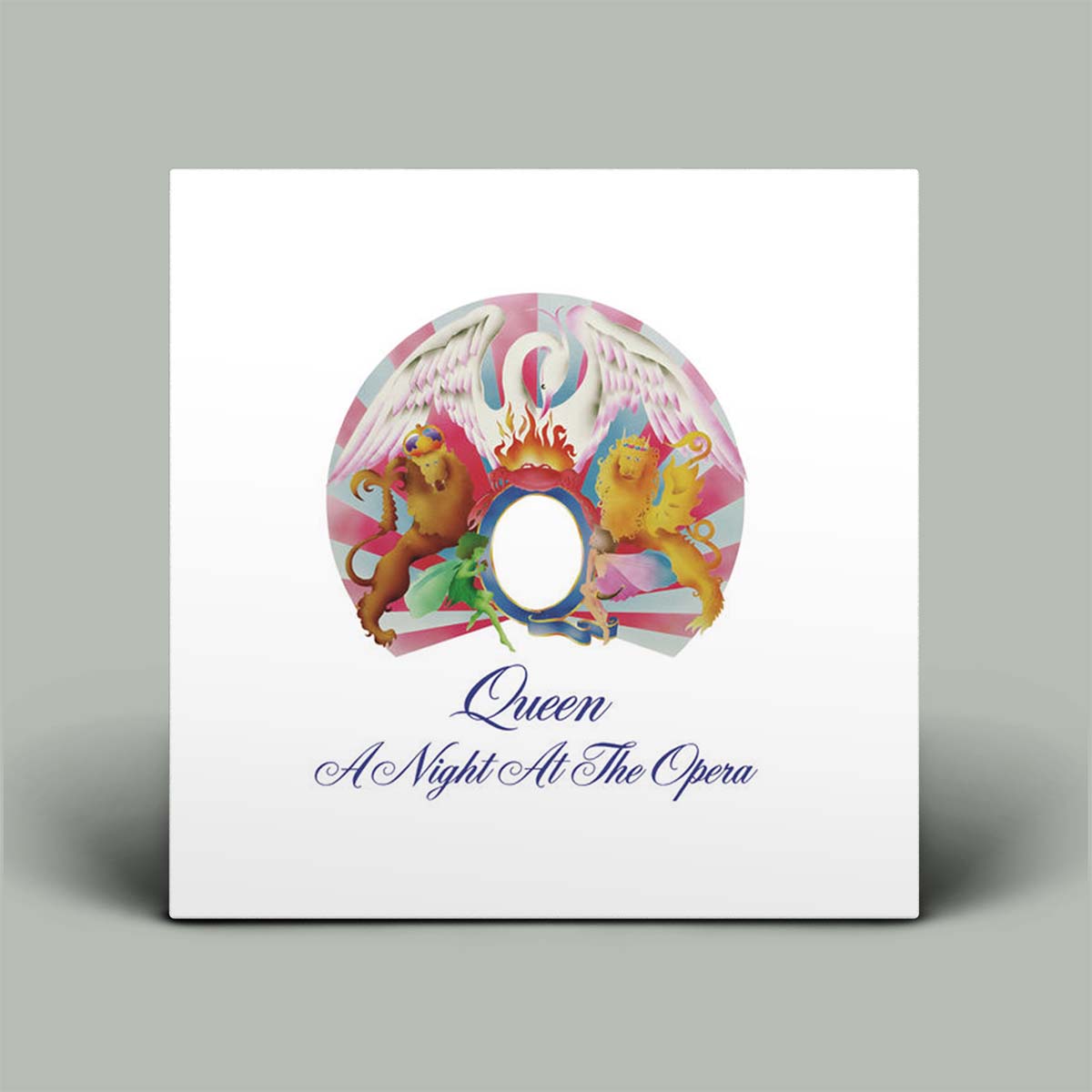 Album cover of 'A Night At The Opera' by Queen on a white background