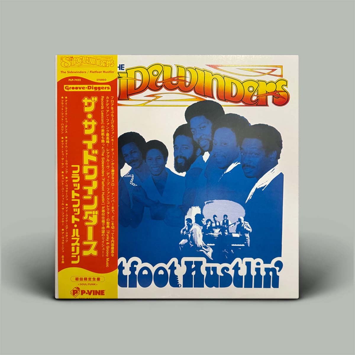 Album cover of 'Foot Hustlin' by The Delfenders with blue and orange design on a gray background