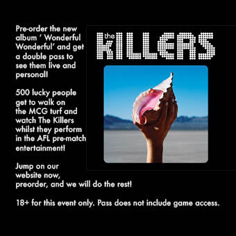 PRE-ORDER THE KILLERS NEW ALBUM AND SEE THEM FREE!!!!!!!