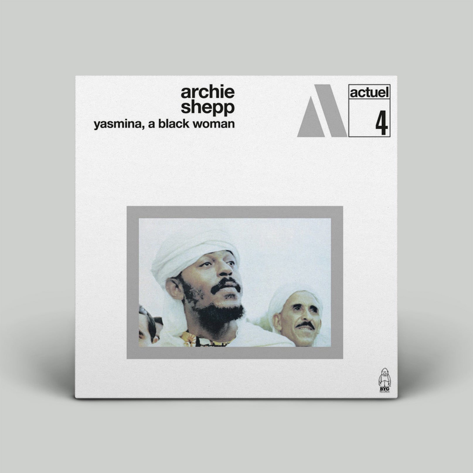 Album cover of 'Yasmina, a Black Woman' by Archie Shepp on Actuel 4 label.