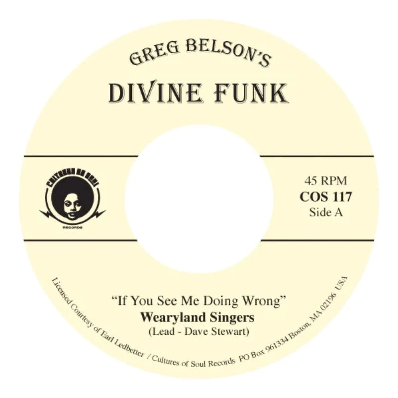 Greg Belson – Divine Funk (COS 117) | Vinyl 7"