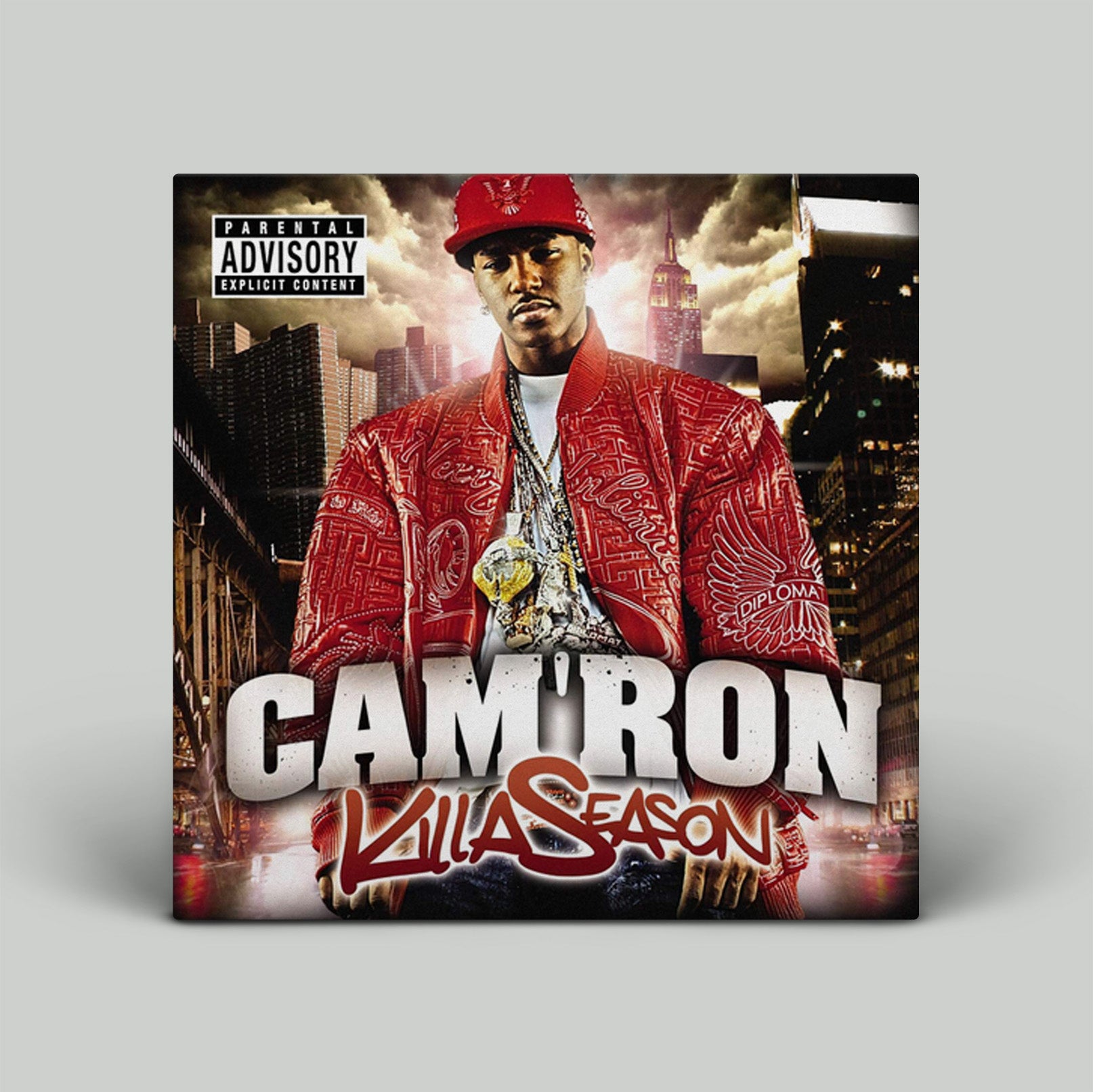 Album cover for 'Killa Season' by Cam'ron with a cityscape background.