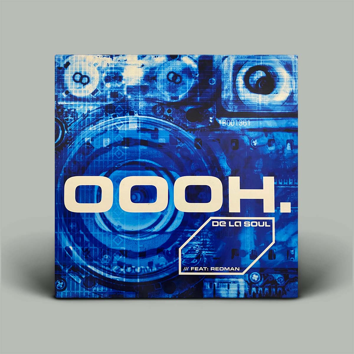 A square album or single cover for 'OOOH. DE LA SOUL' featuring Redman, shown standing upright on a light gray background.