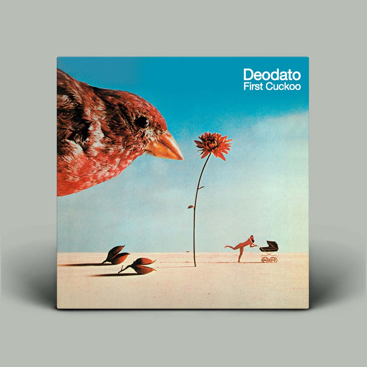 Album cover for 'First Cuckoo' by Deodato with a bird and flower design.