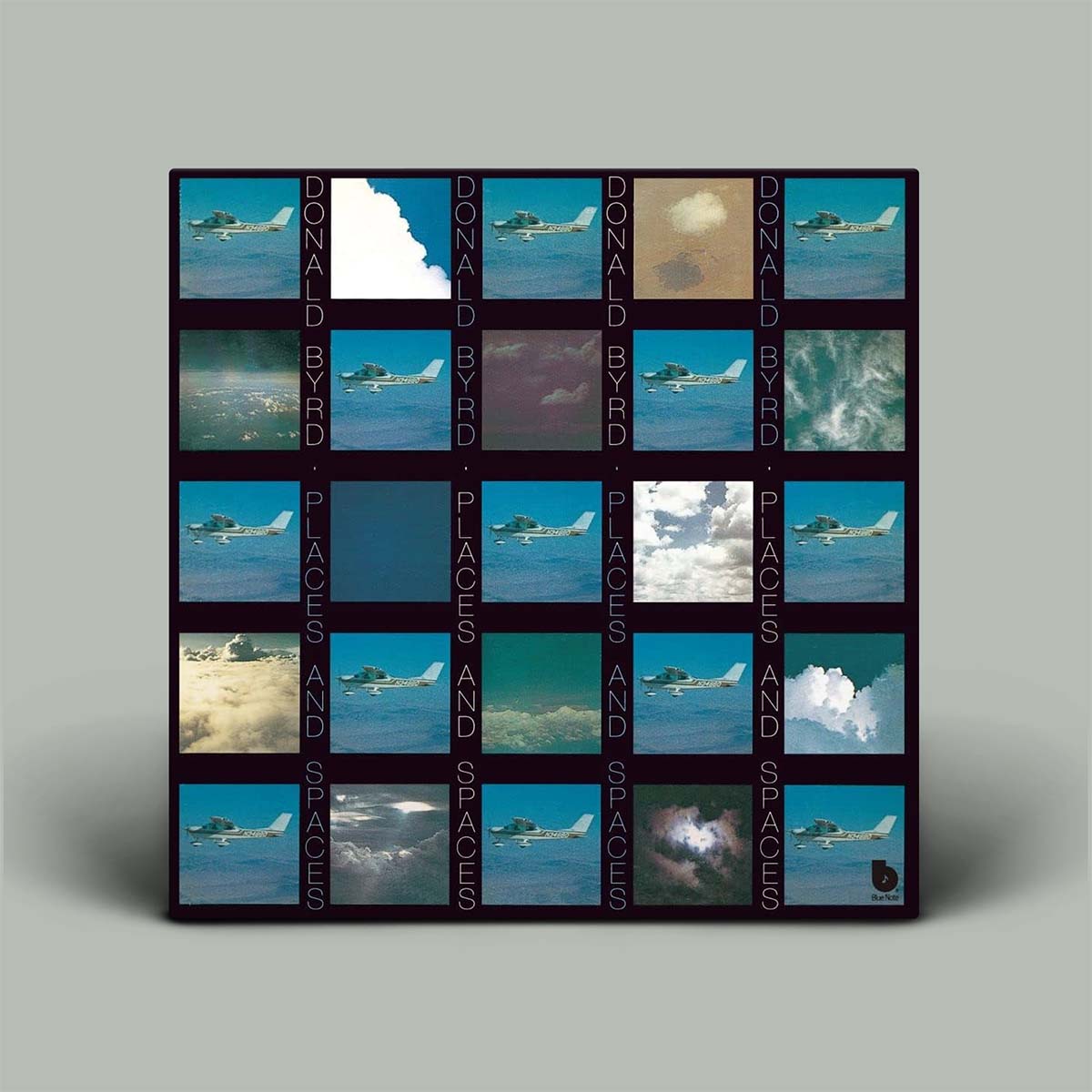 Album cover with airplane images and text 'Donald Byrd: Planes and Spaces' on a gray background