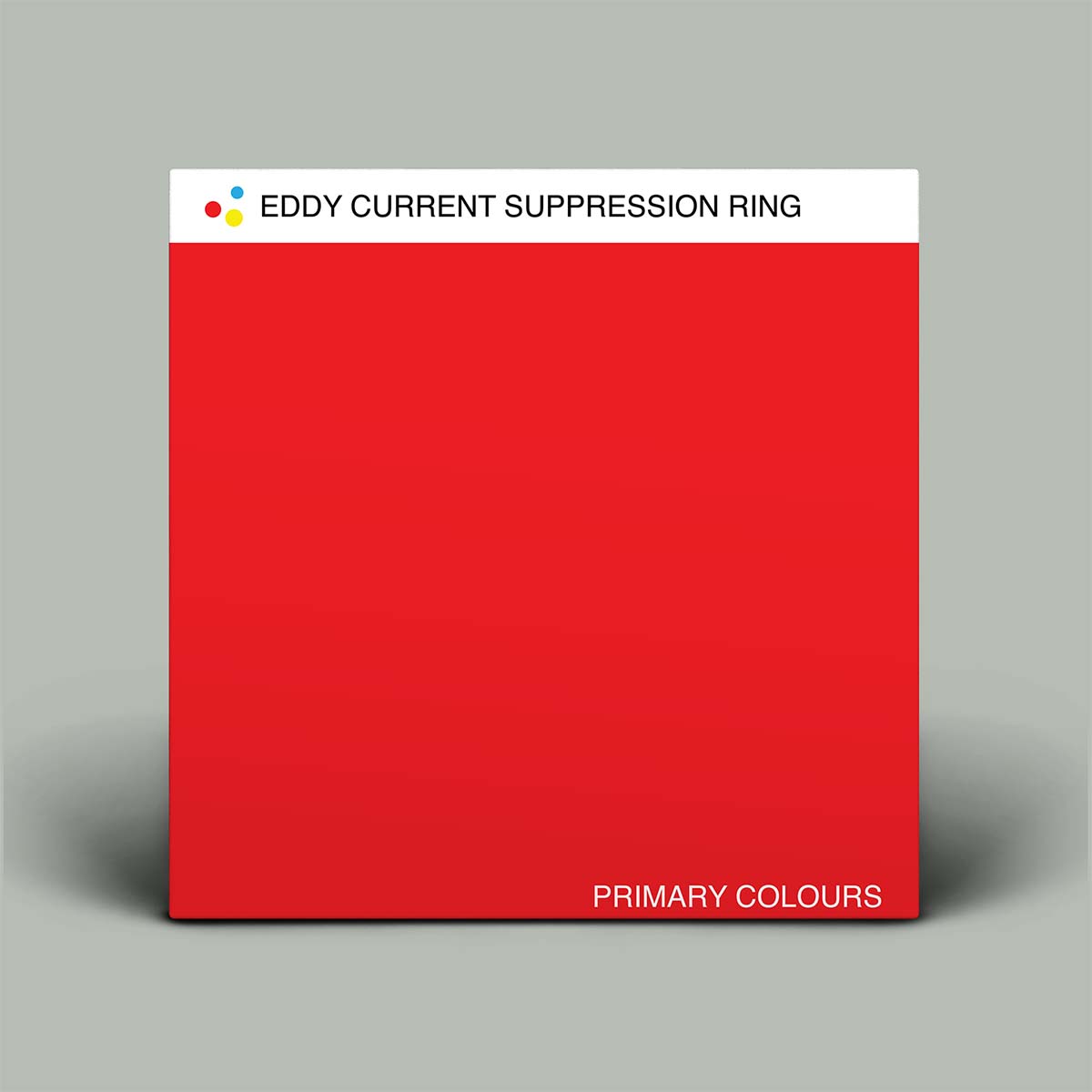 Red square with 'Eddy Current Suppression Ring' text on a gray background