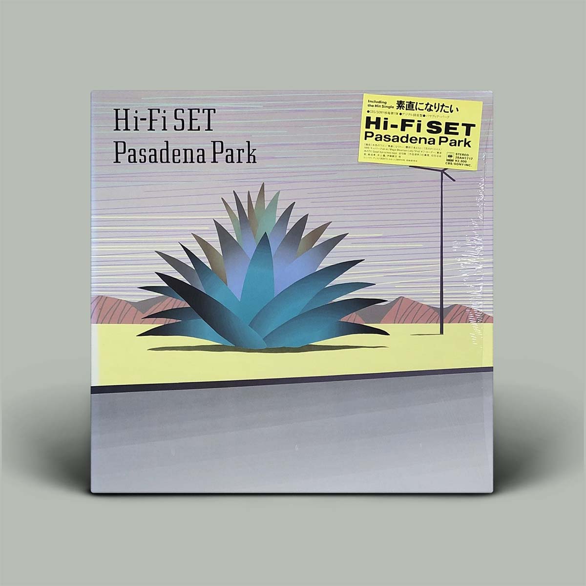 Vinyl record cover for 'Hi-Fi Set' by Pasadena Park with a desert landscape design.
