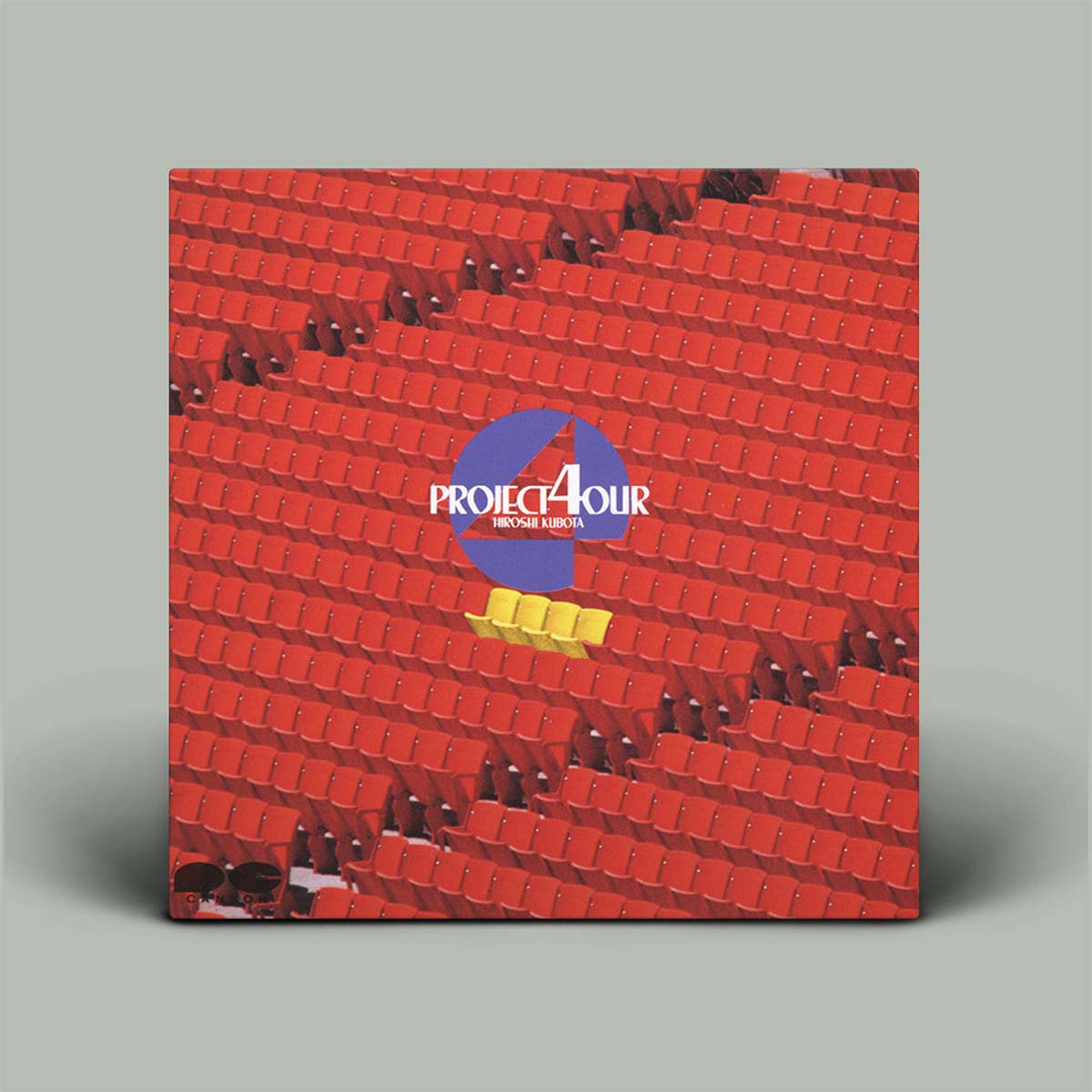Album cover with red seat pattern and 'Project 4 Hour' logo on a gray background