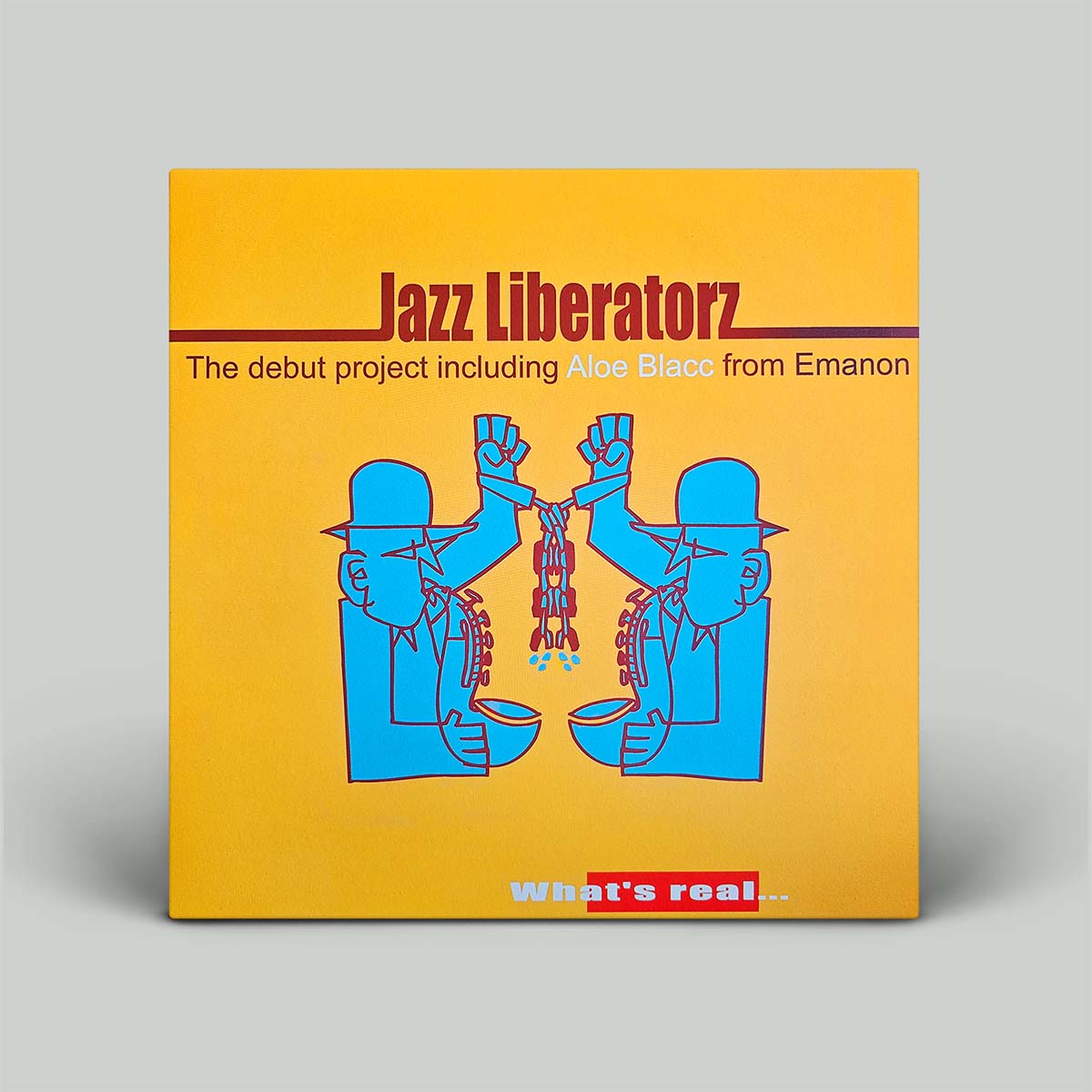A square album cover for 'Jazz Liberatorz' by What's real.
