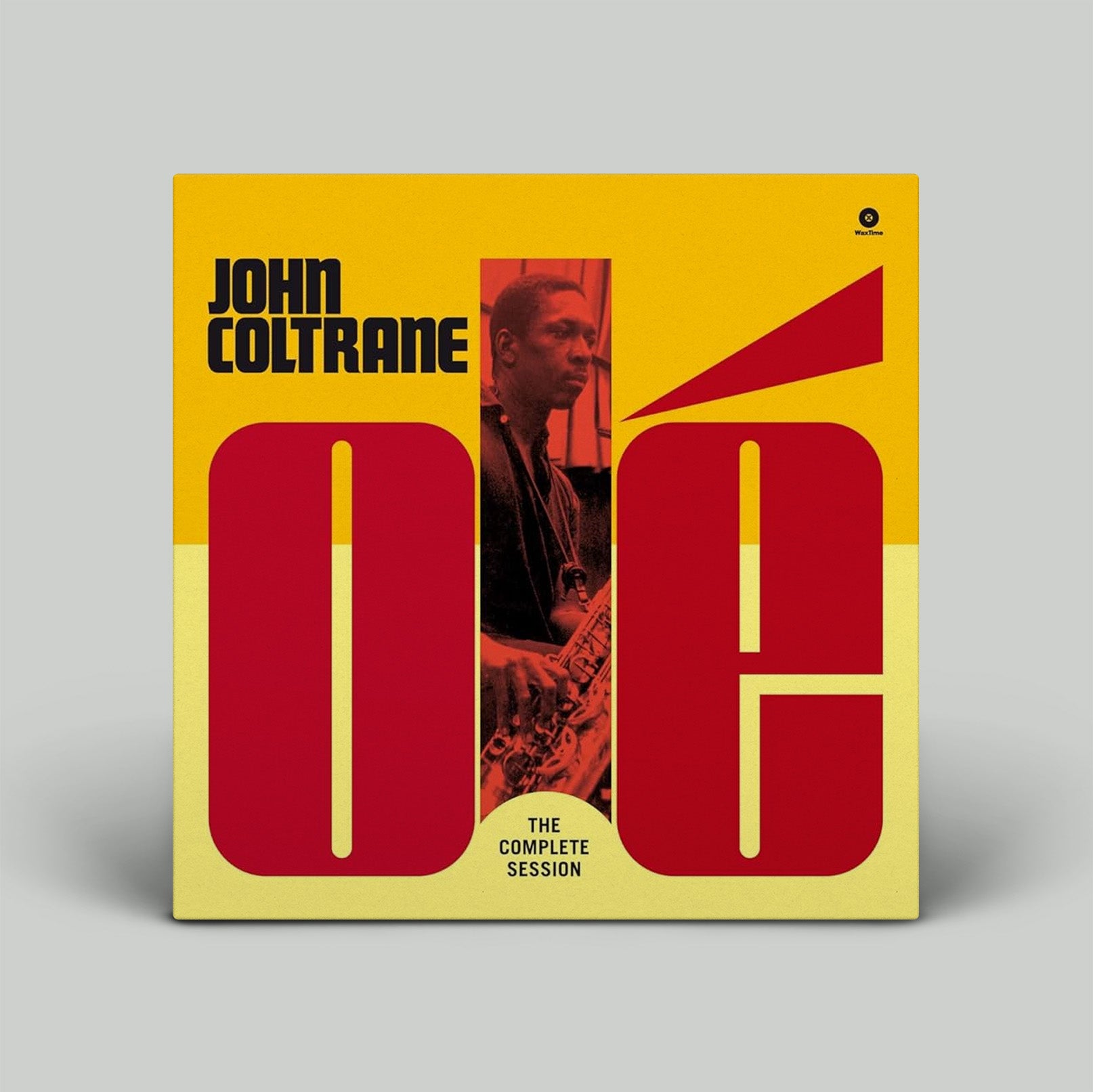 Album cover of John Coltrane's 'Ole' with a yellow background and red text.