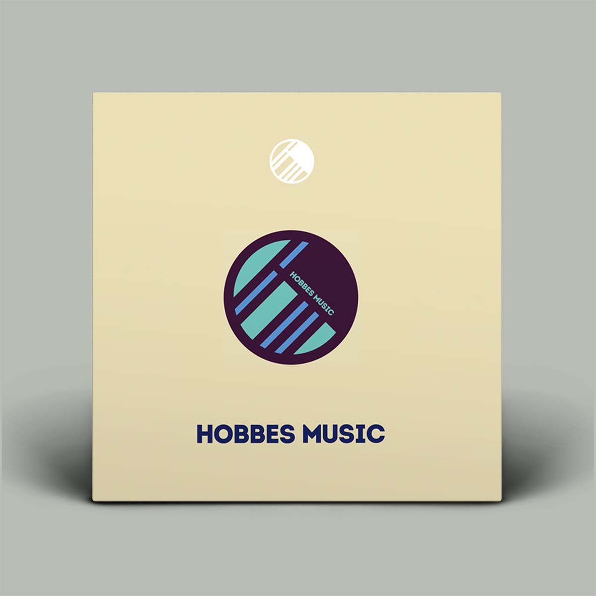 Beige music album cover with 'Hobbles Music' logo on a gray background