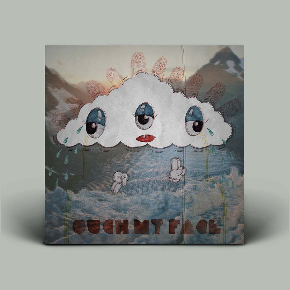 Graphic image with cloud and writing