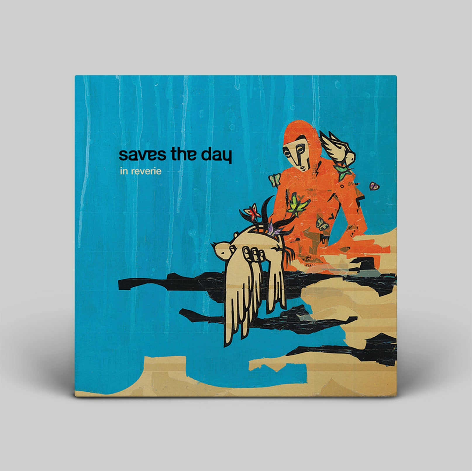 Album cover for 'In Reverie' by Saves the Day with abstract art and blue background
