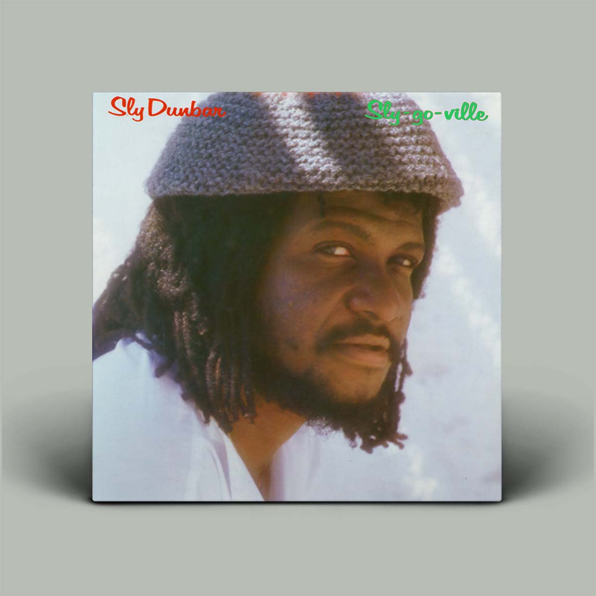 Album cover with photo of man.