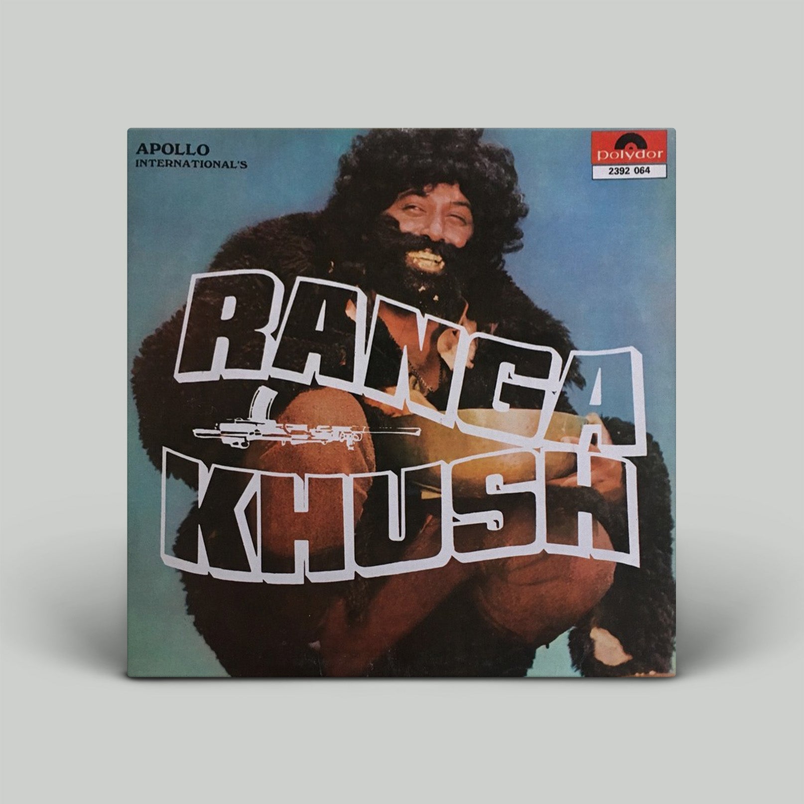 Vinyl record cover featuring a person with a beard and text 'Ranga Khush' on a gray background