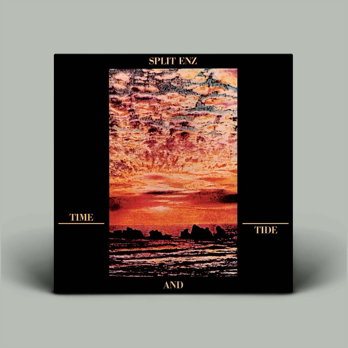 Album cover with image of sky in middle of black border.