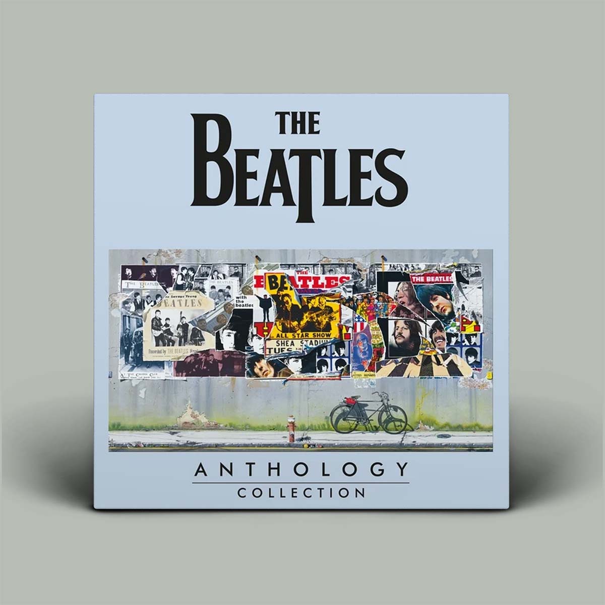 Album cover with colourful photo on the front and The Beatles in big font.