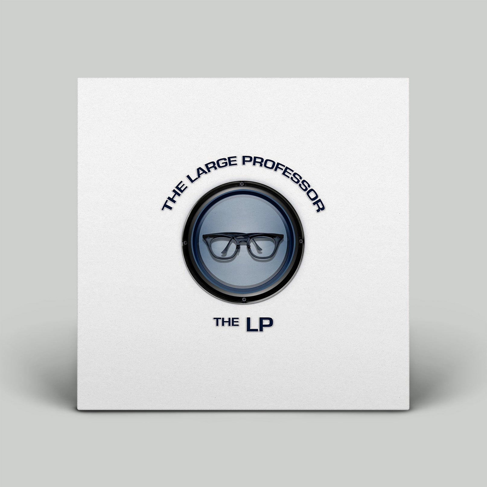 White album cover with 'The Large Professor' logo on a gray background