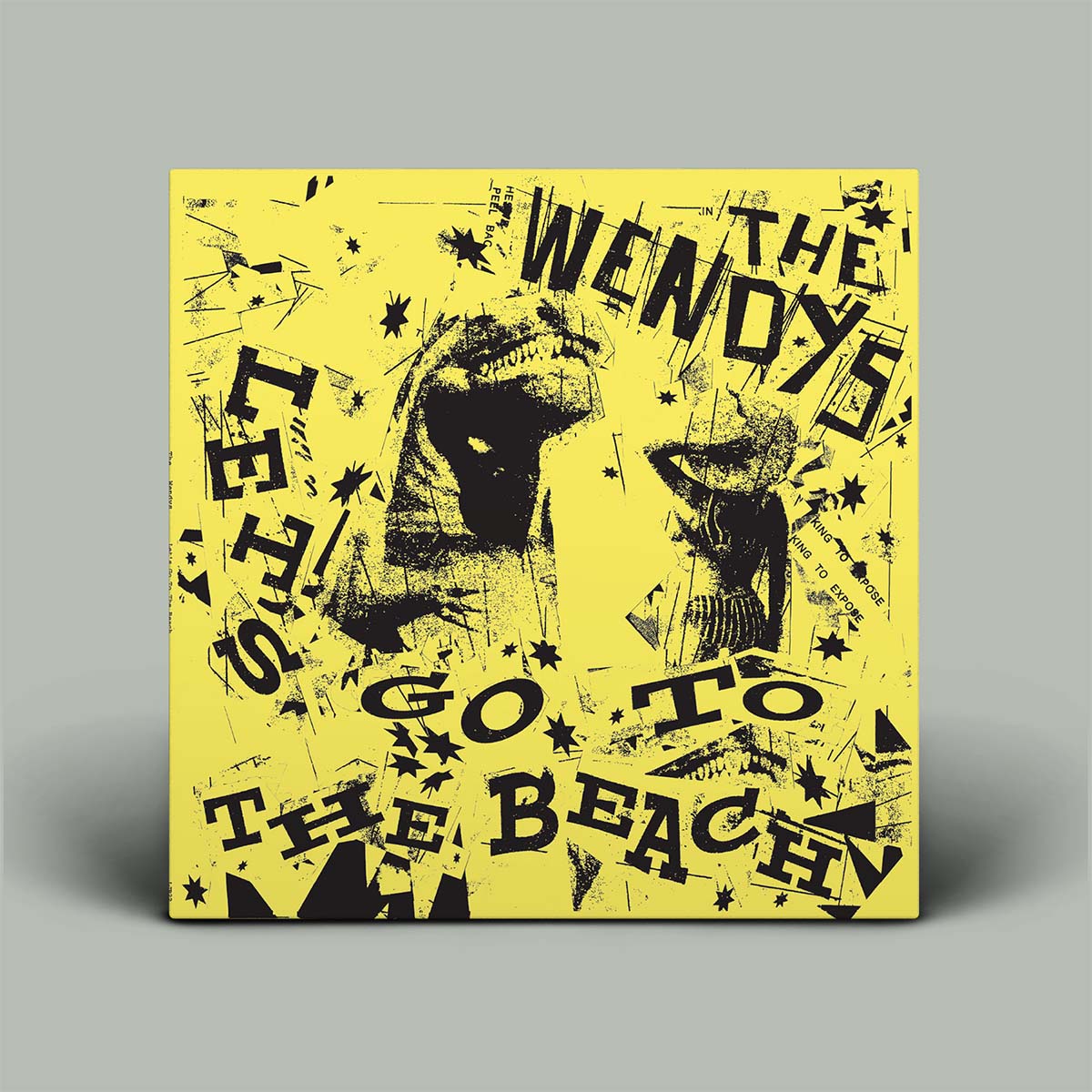 Album cover with 'The Wendys' and 'Let's Go to the Beach' text on a yellow background