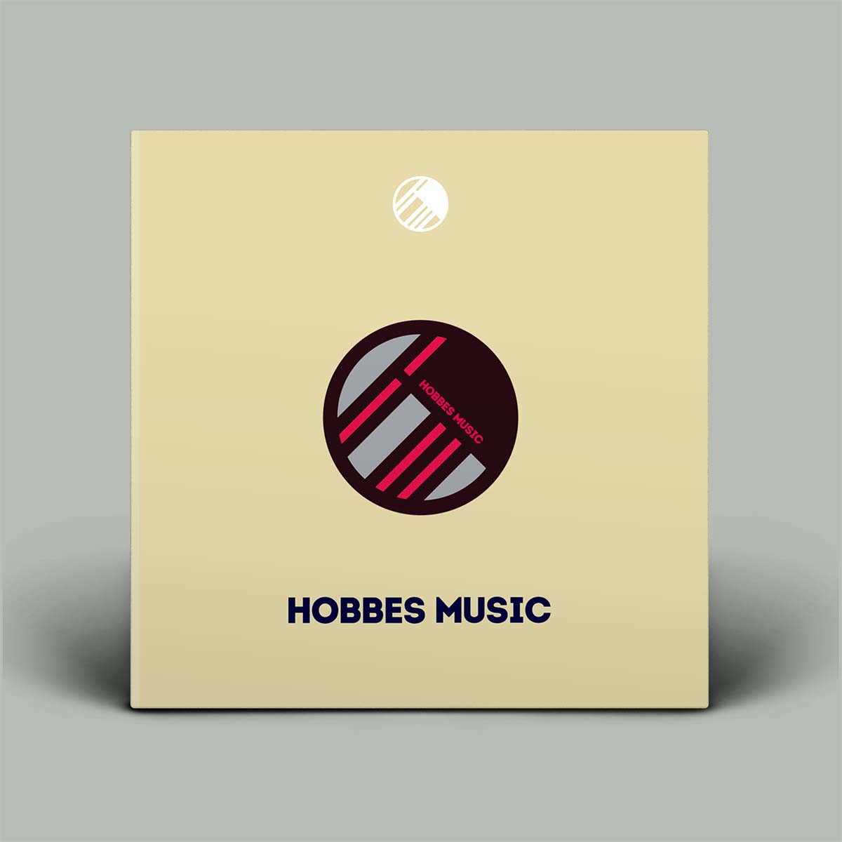 Beige music album cover with Hobbles Music logo on a gray background