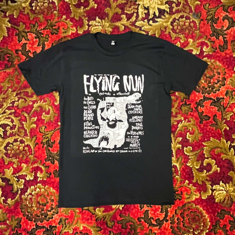 Flying Nun 1980s Print Advert T-Shirt - Chris Knox (Black)